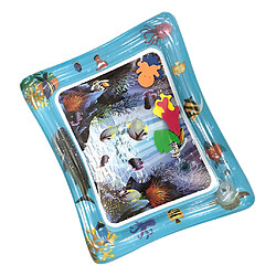 Jouet gonflable de natation d'été de bébé de tapis de jeu de tapis rempli par l'eau d'enfants bleu