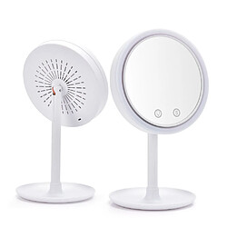 Universal Rétroviseur de toilette avec ventilateur 3 en 1 LED Rétroviseur de toilette amovible rotatif à 180 degrés