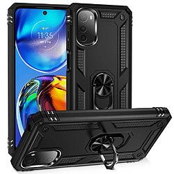 Coque en TPU anti-chute avec béquille pour votre Motorola Moto E32 4G - noir