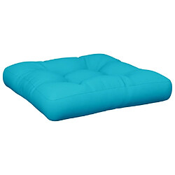 Maison Chic Coussin Confort | pouf | Coussin de palette turquoise 60x60x12 cm tissu -GKD15766