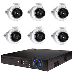 Kit de Vidéosurveillance Dahua Enregistreur DVR et 6 Caméras Dôme Analogiques HDCVI