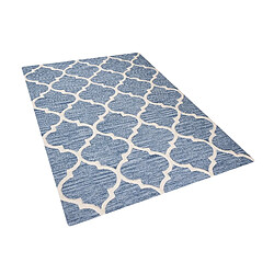 Beliani Tapis en laine bleu clair 140 x 200 cm YALOVA