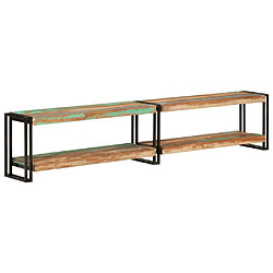 vidaXL Meuble TV 200x30x40 cm bois massif de récupération