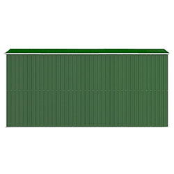 Acheter Helloshop26 Abri de jardin cabane cabanon maison de stockage remise extérieur hangar outils robuste 192 x 440 x 223 cm acier galvanisé vert 02_0022364/2