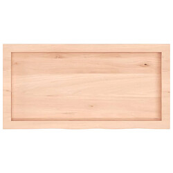 Acheter vidaXL Étagère murale 80x40x(2-6) cm bois de chêne massif non traité