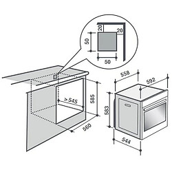 Avis Four intégrable multifonction 73l 60cm a+ pyrolyse inox - sop6616lx - SAUTER