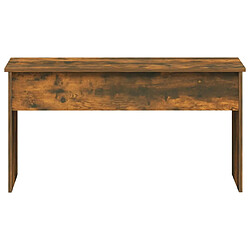 Acheter Maison Chic Tabls basse,Table Console pour salon Chêne fumé 102x50,5x52,5 cm Bois d'ingénierie -MN86150