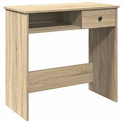 vidaXL Bureau Chêne Sonoma 80x40x75 cm Aggloméré