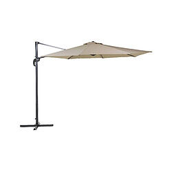 Beliani Grand parasol de jardin beige sable d 300 cm SAVONA