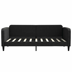 Avis Maison Chic Lit de jour, Lit de repos pour Salon Chambre,Canapé-lit,Lit d'invité noir 90x190 cm tissu -MN28920