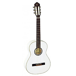 Ortega R121-3/4 - Guitare classique 3/4 - Blanc brillant (+housse)