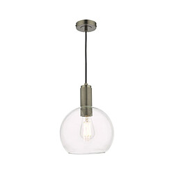 Luminaire Center Suspension Nikolas Verre,Chrome Antique