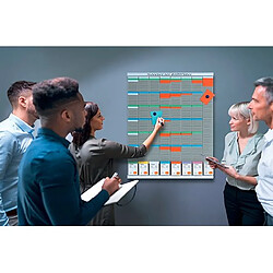 Planning multi-usages à fiches T indice 1,5 - 12 colonnes Nobo