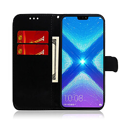 Acheter Wewoo Housse Coque Pour Huawei Honor 8X Couleur unie Boucle magnétique colorée Flip horizontal en cuir PU avec support et fentes cartes et portefeuille et lanière violet