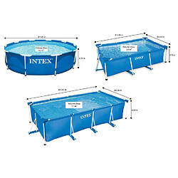 Acheter Piscine tubulaire rectangle metal frame junior intex 450 x 220 x 84 cm