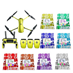 Acheter stickers autocollant imperméables skin pour dji mavic 2 pro / zoom fluorescent vert