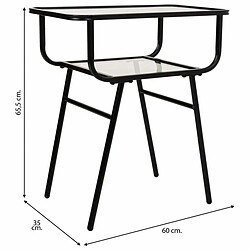 Table de Nuit Alexandra House Living Noir 35 x 65 x 60 cm pas cher