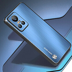 Coque en TPU + alliage d'aluminium anti-rayures pour votre Realme GT Neo3 - bleu