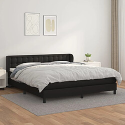 Maison Chic Lit Adulte - Lit simple Lit à sommier tapissier avec matelas moelleux - Meuble de Chambre - Noir 160x200 cm -MN36294