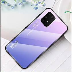 Coque en TPU dégradé de couleur rose/violet clair pour votre Samsung Galaxy A91/S10 Lite