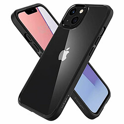 Spigen Sgp Spigen Ultra Hybrid - Hintere Abdeckung für Mobiltelefon - Polycarbonat, Thermoplastisches Polyurethan (TPU) - klar, mattschwarz - 6.1`` - für Apple iPhone 13