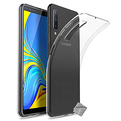 Htdmobiles Coque silicone gel fine pour Samsung Galaxy A7 (2018) + film ecran - TPU TRANSPARENT