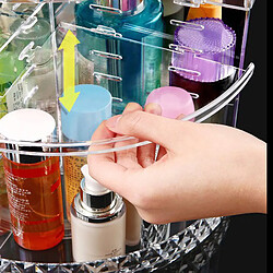 Acheter Universal Organiseur de maquillage Boîte de rangement transparente Étagère de rangement de maquillage rotative à 360 degrés Composants de boîtes en plastique