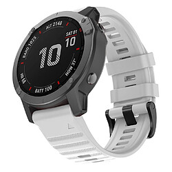 Wewoo Bracelet pour montre connectée Garmin Fenix 6 22mm Smartwatch à en silicone à libération rapide Blanc