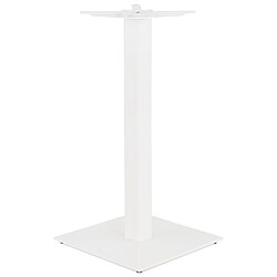 Avis Alterego Pied de table carré 'TOWER' 110 en métal blanc intérieur/extérieur