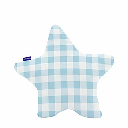 Happy Friday Coussin HappyFriday Basic Bleu Étoile Vichy 50 x 50 cm