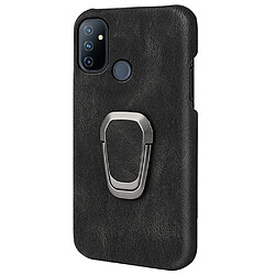 Coque en TPU + PU avec béquille rotative, noir pour votre OnePlus Nord N100