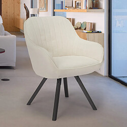 Ahd Amazing Home Design Chaise pivotante cuisine salle à manger design moderne Tandil | Blanc