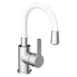 EISL Mitigeur de lavabo FLEXO chrome-blanc