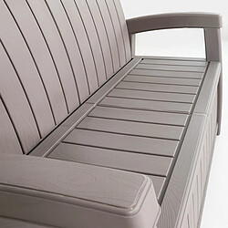 Avis Banc Coffre en Résine pour Jardin Gardiun Vita Light Gray 124x66x90 cm 230 L