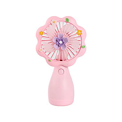 (StyleB) Poignée En Forme De Dessin Animé Mini Ventilateur Étudiant Rechargeable Usb Portable