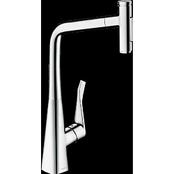 Mitigeur de cuisine HANSGROHE Metris Select M71 , avec douchette extractible 2 jets chromé - 73820000