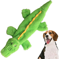 Jouets pour chien en peluche Crocodile pour grands chiens, Jouet pour chien doux et grinçant, Jouets pour chien sans peluche pour l'ennui Jouets pour chiots pour petits, moyens et grands chiens