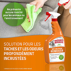 Nature?s Miracle Set-In Stain Remover - Solution en Spray conçue pour les taches et les odeurs de chat profondément incrustées ? Formule à l?Oxygène Actif ? Multi-surfaces ? Parfum Orange ? 709 ml