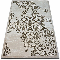 RUGSX Tapis ACRYLIQUE BEYAZIT 1798 Ivoire Foncé Marron 120x180 cm