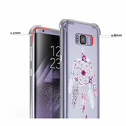 Acheter Evetane Coque Samsung Galaxy S8 silicone anti-choc souple angles renforcés transparente