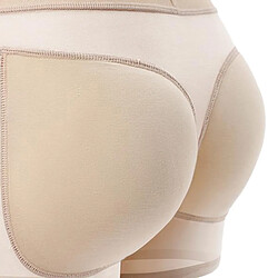 Femmes Rembourré Bum Pants Butt Lifter Panty Body Enhancer Underwear Beige L pas cher