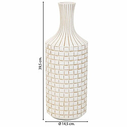 Acheter Vase Alexandra House Living Blanc Polyrésine 14 x 39 x 14 cm