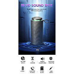 Avis Universal Haut-parleur Bluetooth extérieur sans fil LED stéréo autour d'un subwoofer lecteur de musique portable portable radio FM Bluetooth | haut-parleur portable (noir)