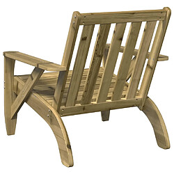 Acheter vidaXL Chaise de jardin adirondack 75x77x77 cm bois de pin imprégné