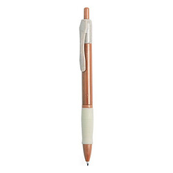 Totalcadeau Stylo à bille écologique en blé - Stylos bille pointe moyenne Bleu rétractable Couleur - Jaune pas cher pas cher