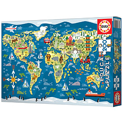 Avis Educa Borras Educa puzzles 200 pieces mappemonde