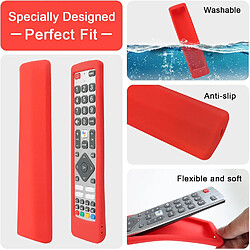 Acheter SANAG Housse Coque En Silicone Pour Sharp Aquos Tv Telecommande Shw/Rmc/0133 Shwrmc0133, Etui De Protection Pour Sharp Tv Telecommande, Antiderapage, Antisismique, Lavable-Rouge