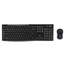 Logitech MK270 combo, Pan Nordic Wireless, Black Mouse and keyboard