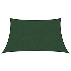 vidaXL Voile d'ombrage 160 g/m² Vert foncé 3/4x2 m PEHD