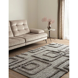 Hadorn Tapis shaggy 185x125 gris Thun Artem